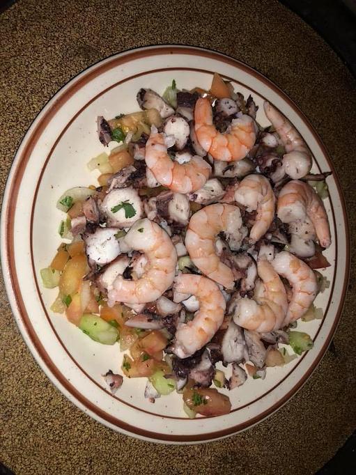 Product: Tostada de Mixta - Mariscos El Pescador in Reno, NV Mexican Restaurants