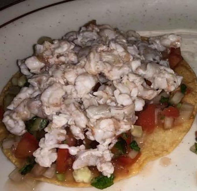 Product: Ceviche Tostada - Mariscos El Pescador in Reno, NV Mexican Restaurants