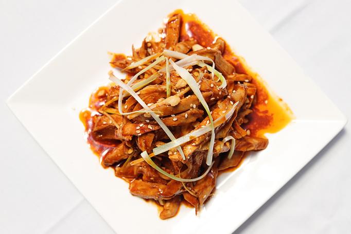 Product: Shredded Chicken in spicy peanut sauce - Mazu Szechuan in New York, NY Bars & Grills