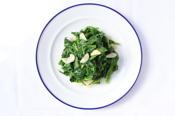 Product: Pea Shoot sauteed with garlic - Mazu Szechuan in New York, NY Bars & Grills