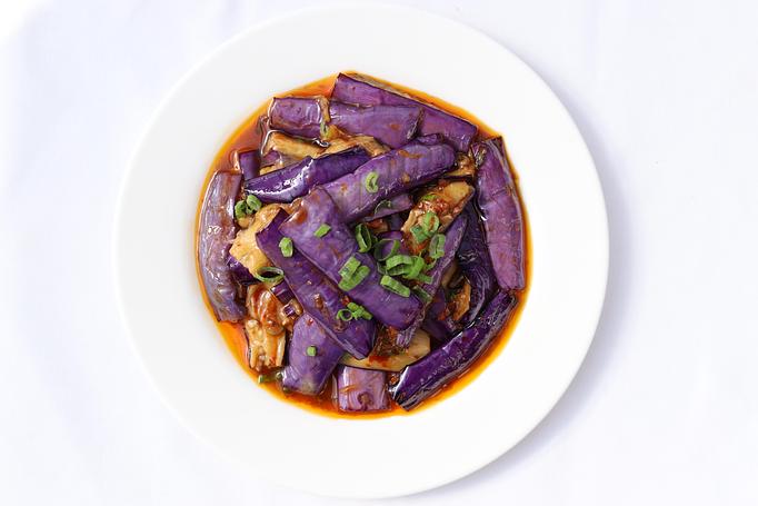 Product: Eggplant in spicy garlic sauce - Mazu Szechuan in New York, NY Bars & Grills