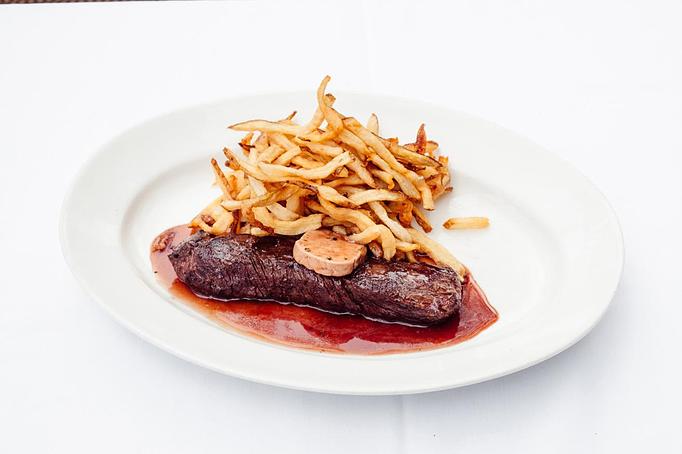 Product: served with hand-cut frites - Mon Ami Gabi in Lincoln Park West - Chicago, IL French Restaurants