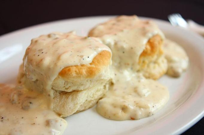 Product: Biscuits And Gravy - Oceana Grill in New Orleans, LA Cajun & Creole Restaurant