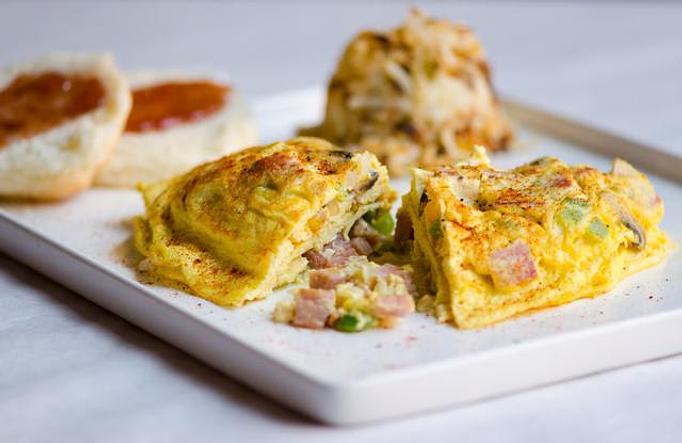 Product: Cajun Omelet - Oceana Grill in New Orleans, LA Cajun & Creole Restaurant