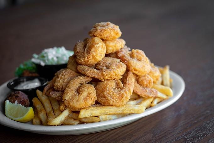 Product: Fried Shrimp Platter - Oceana Grill in New Orleans, LA Cajun & Creole Restaurant