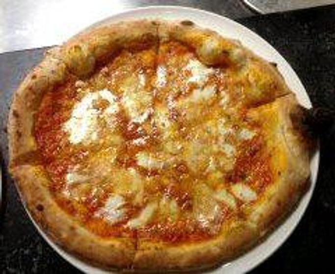 Product: Fontina, parmesan, sweet gorgonzola, mozzarella seasoned with garlic
& rosemary - Pazzo Pomodoro in Vienna, VA Italian Restaurants