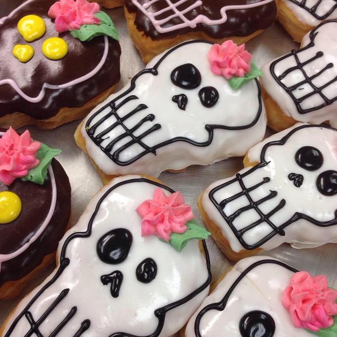Product: Decorated Sugar Skulls - Rebel Donut in Albuquerque, NM Bakeries