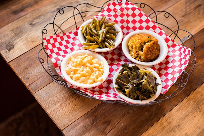 Product: Vegetable Plate - Rocky’s Hot Chicken Shack in Asheville, NC American Restaurants