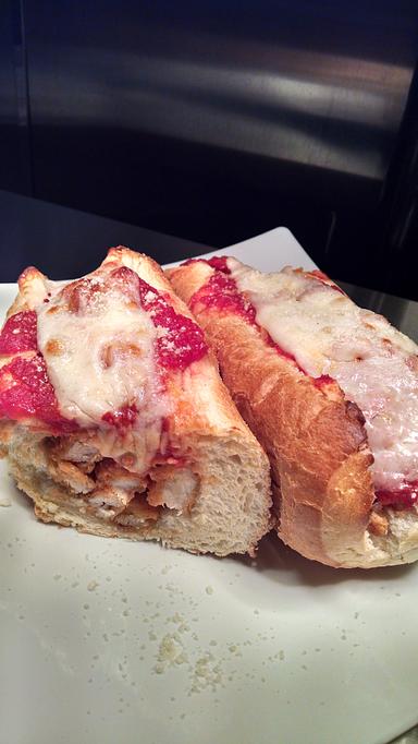 Product: chicken parm sub - Rocky's Pizza in Huntersville, NC - Huntersville, NC Italian Restaurants