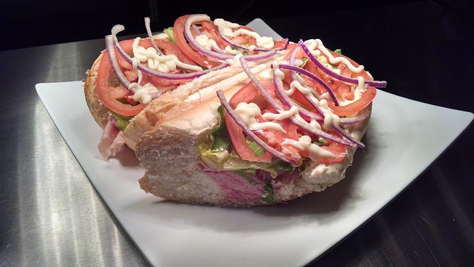 Product: ham and cheese sub - Rocky's Pizza in Huntersville, NC - Huntersville, NC Italian Restaurants