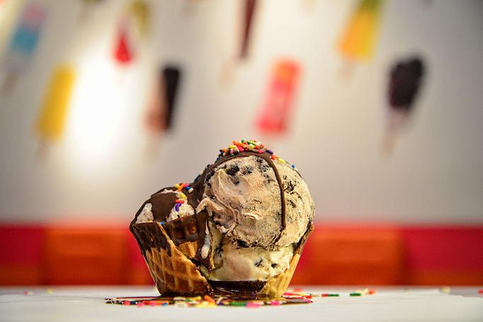 Product: Ice Cream and unlimited toppings - Scoop N Stick in Saratoga, CA Dessert Restaurants