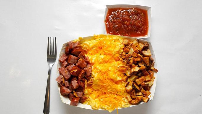 Product: Breakfast Bowl with Eggs, Sausage and Potatoes - Smokey Mo’s BBQ in New Braunfels, TX Barbecue Restaurants