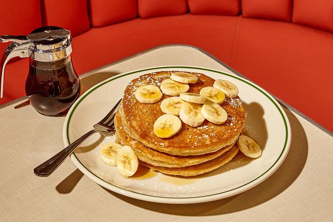 Product: Soho Diner Vegan Banana Pancakes - Soho Diner in SoHo, NY - New York, NY Diner Restaurants