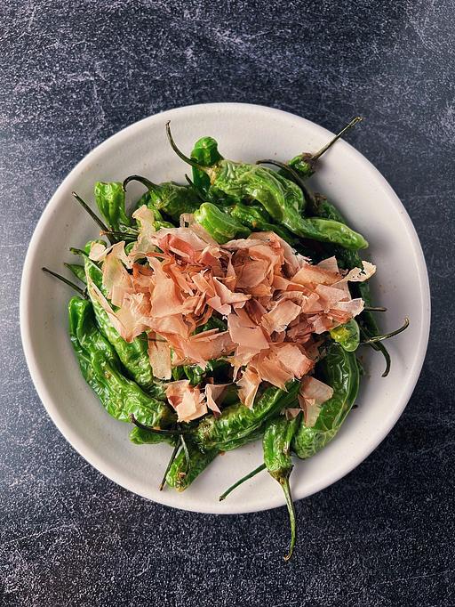 Product: Shishito Peppers - Takumi Izakaya Bar in Sacramento, CA Bars & Grills