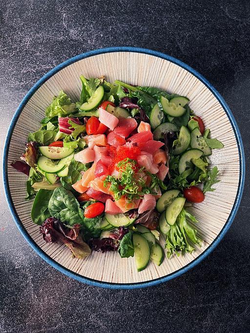 Product: Sashimi Salad* - Takumi Izakaya Bar in Sacramento, CA Bars & Grills