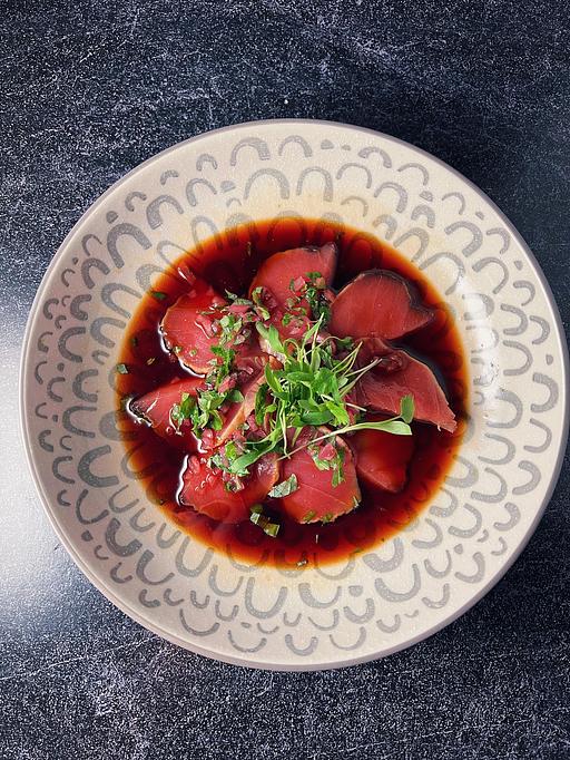 Product: Bluefin Carpaccio - Takumi Izakaya Bar in Sacramento, CA Bars & Grills