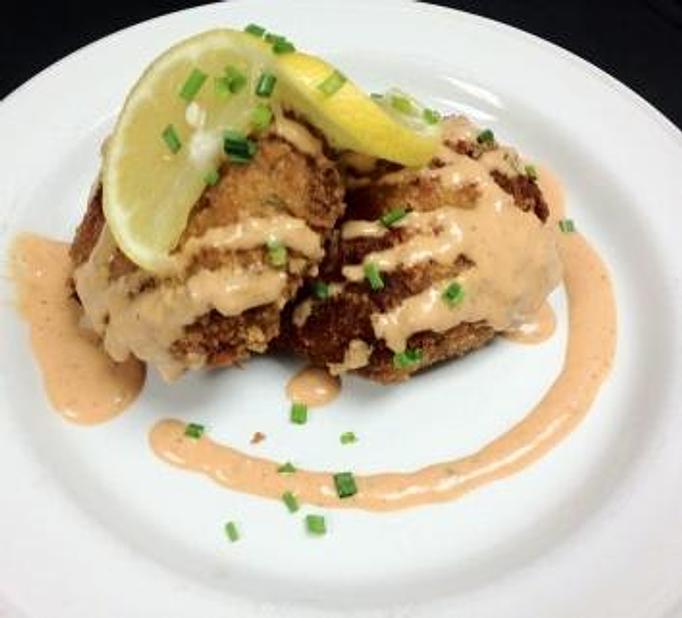 Product: Crab Cakes with Remoulade Sauce - The Caboose Restaurant in Located in Beautiful Downtown McComb - McComb, MS Cajun & Creole Restaurant