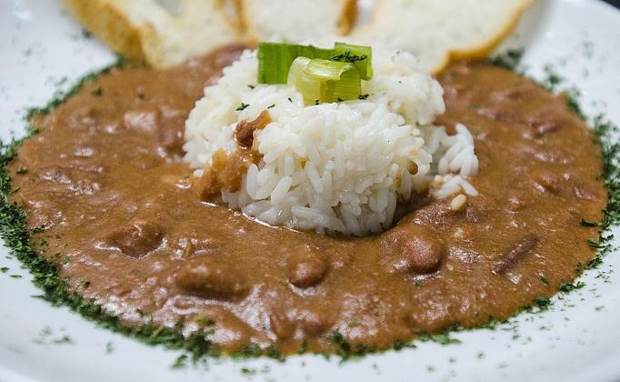 Product: Red Beans and Rice - The Courtyard Grill at Bourbon Heat in French Quarter - New Orleans, LA Bars & Grills