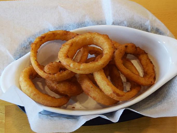 Product: Onion Rings - West Allis Cheese & Sausage Shoppe in West Allis, WI Coffee, Espresso & Tea House Restaurants