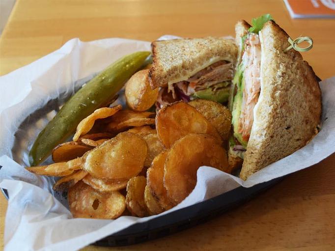 Product: Sante Fe Turkey - santa fe turkey, avocado, mayo, monterey jack, lettuce, tomato, onions on wheat bread - West Allis Cheese & Sausage Shoppe in Milwaukee, WI Meat Products