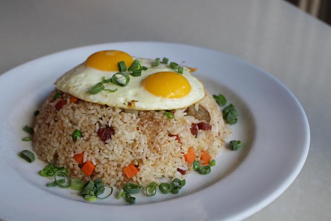 Product: Fried Rice & Eggs - M.a.c. 24/7 in Waikiki - Honolulu, HI American Restaurants