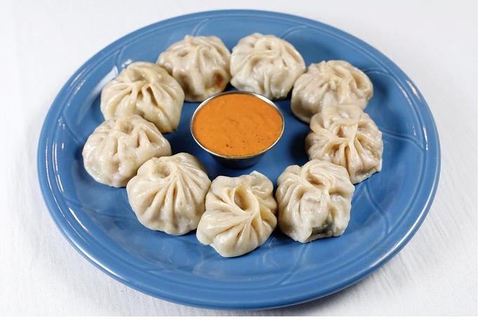 Product: STEAM CHICKEN MOMO NEPALI STYLE - Aangan Nepalese and Indian Cuisine in Albany, CA Indian Restaurants