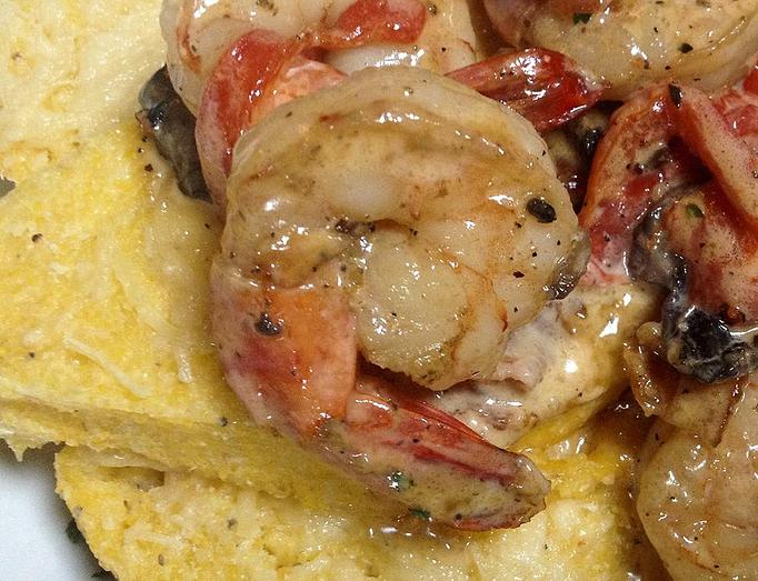 Product: Shrimp & Grit Cakes - Foothills Brewing in Winston Salem, NC American Restaurants