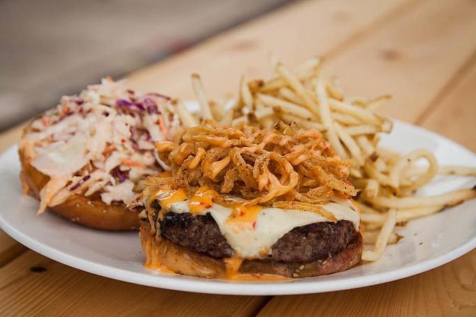 Product: Twisted Burger - J.B. Dawson's Restaurant & Bar in Lancaster, PA American Restaurants