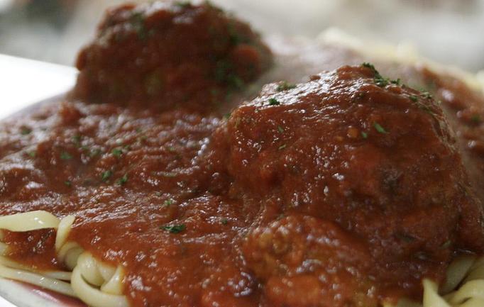 Product: Homemade Meatballs with Linguine Entree - Kinchley's Tavern in Ramsey, NJ - Ramsey, NJ Pizza Restaurant