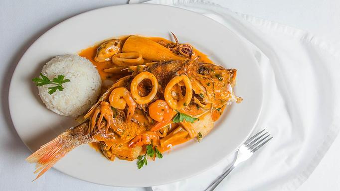 Product: Red Snapper Dinner "a lo Macho" style - Machu Picchu in Newburgh, NY Bars & Grills Product: Red Snapper Dinner "a lo Macho" style - Machu Picchu in Newburgh, NY Bars & Grills