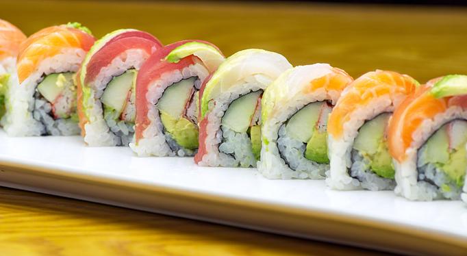 Product: #24 Rainbow Roll - Matoi Sushi in Tampa, FL Japanese Restaurants Product: #24 Rainbow Roll - Matoi Sushi in Tampa, FL Japanese Restaurants