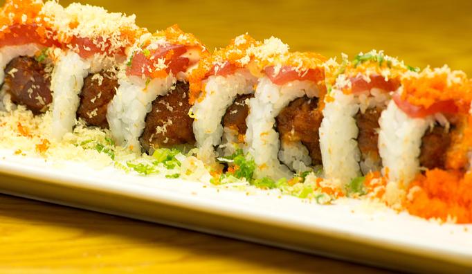 Product: #28 Red Dragon Roll - Matoi Sushi in Tampa, FL Japanese Restaurants Product: #28 Red Dragon Roll - Matoi Sushi in Tampa, FL Japanese Restaurants