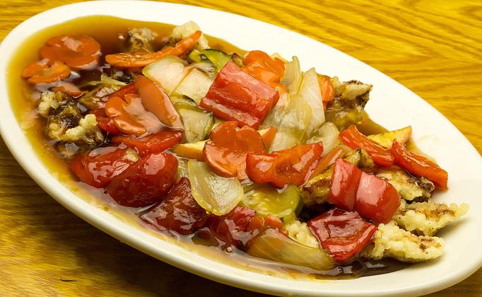 Product: Sweet and Sour Pork/Chicken - Matoi Sushi in Tampa, FL Japanese Restaurants Product: Sweet and Sour Pork/Chicken - Matoi Sushi in Tampa, FL Japanese Restaurants