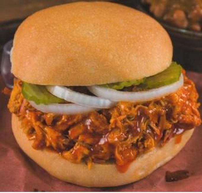 Product: Pulled pork sandwich. - Meyer's Elgin Smokehouse in Elgin, TX Barbecue Restaurants