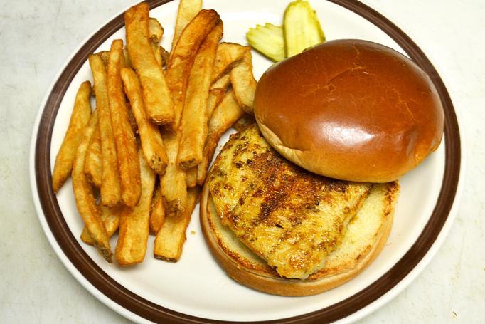 Product: Cajun-seasoned with Cajun mayo for an extra kick! - Moosejaw Pizza in The Waterpark Capital of the World in Wisconsin Dells! - Wisconsin Dells, WI American Restaurants