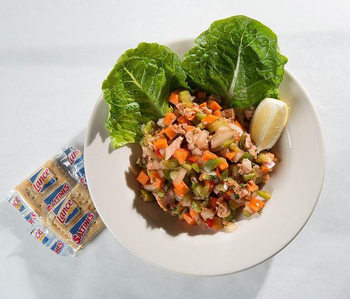 Product: Spicy Conch Salad - Rustic Inn Crabhouse in Fort Lauderdale, FL Seafood Restaurants