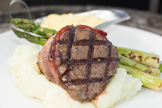 Product: Grilled 8oz Center Cut Filet - Salty's on Alki in Alki Beach, West Seattle - Seattle, WA American Restaurants