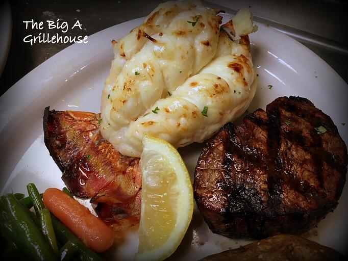 Product: 8oz Filet Mignon & 8 oz Lobster Tail - The Big A Grillehouse in East Stroudsburg, PA Steak House Restaurants