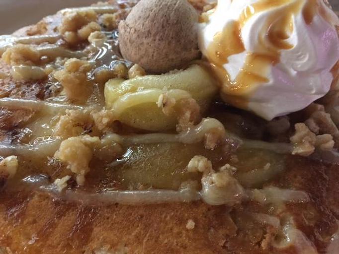 Product: Apple Strudel Pancake served with cinnamon butter - The Pantry Restaurant in McKinney, TX American Restaurants Product: Apple Strudel Pancake served with cinnamon butter - The Pantry Restaurant in McKinney, TX American Restaurants