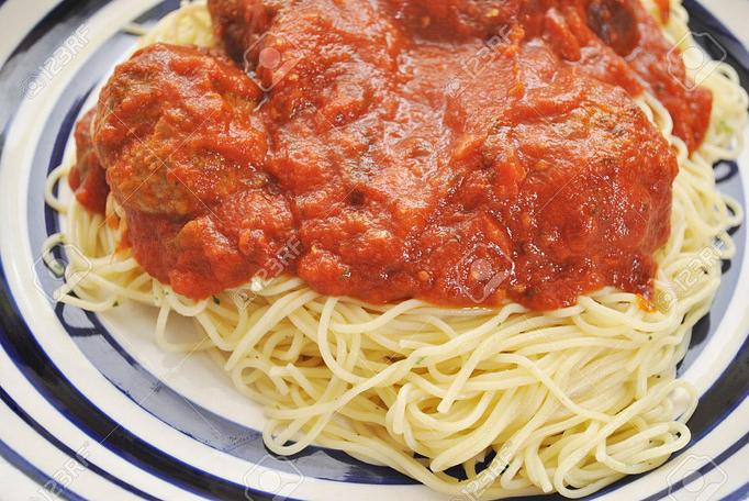 Product: Spaghetti with 2 meatballs! - The Spaghetti Junction in New Albany, IN Italian Restaurants