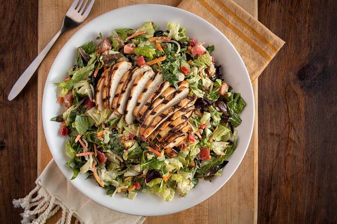 Product: Honey Crisp Chicken Salad with grilled chicken - UNO Pizzeria & Grill in Tilton, NH Pizza Restaurant