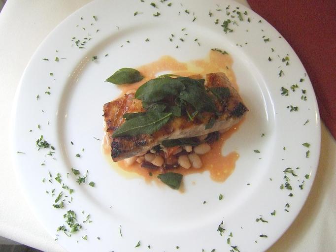 Product: Salmone ai Fagioli - Vico Restaurant & Bar in Hudson, NY Italian Restaurants Product: Salmone ai Fagioli - Vico Restaurant & Bar in Hudson, NY Italian Restaurants