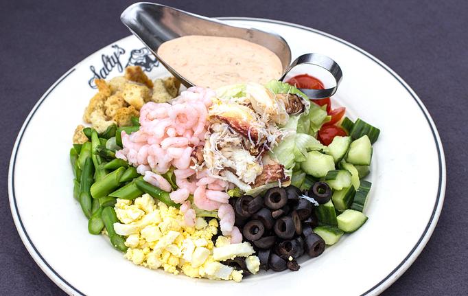 Exterior: Louie Louie Salad - Salty's on Alki in Alki Beach, West Seattle - Seattle, WA American Restaurants