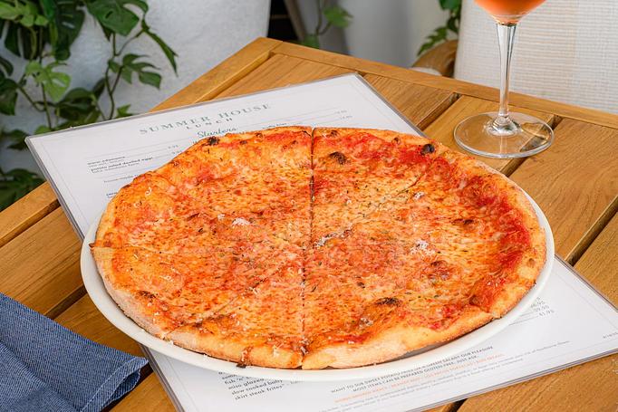 Product: Pizza with tomato sauce and melted cheese - Summer House - Las Vegas in Las Vegas, NV Restaurants/Food & Dining