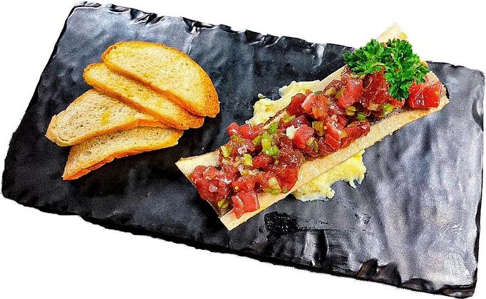 Product: Canoa de tuétano con tartar de atún - Taberna del Alabardero in Washington, DC Spanish Restaurants