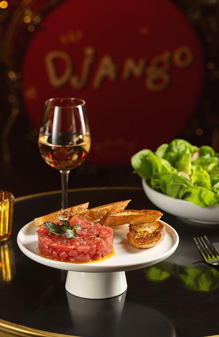 Product: The Django | Jazz Club and Restaurant in Downtown NYC | Ahi Tuna Tartare - Chives, sea salt, chili, grilled baguette - The Django in TriBeCa - New York, NY American Restaurants