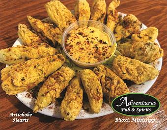Product: Artichoke Hearts - Adventures Pub & Spirits in Downtown Biloxiu - Biloxi, MS Pubs
