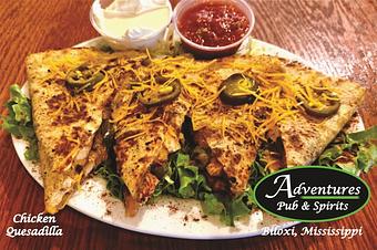 Product: Chicken Quesadilla - Adventures Pub & Spirits in Downtown Biloxiu - Biloxi, MS Pubs