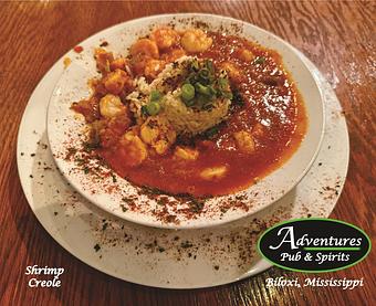 Product: Shrimp Creole - Adventures Pub & Spirits in Downtown Biloxiu - Biloxi, MS Pubs