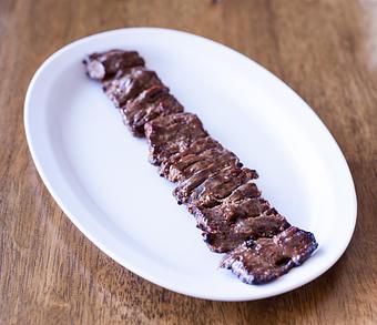 Product: Persian Beef kabob, daily well marinade authentic persian seasoning, onion, oil, cook on open flame to perfection. - Aiden's Grill in la crescenta / montrose / sunlandtujunga  /goendale - Glendale, CA Mediterranean Restaurants